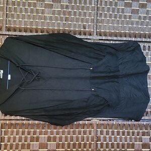 Saint Tropez West Black Hooded Top